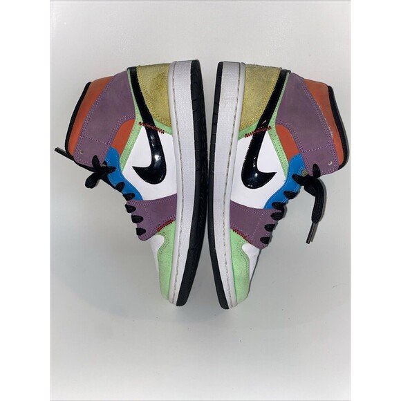 Nike Jordan 1 SE Mid Size 7 Eur Size 38- Lightbulb CW1140-100 - Picture 5 of 12